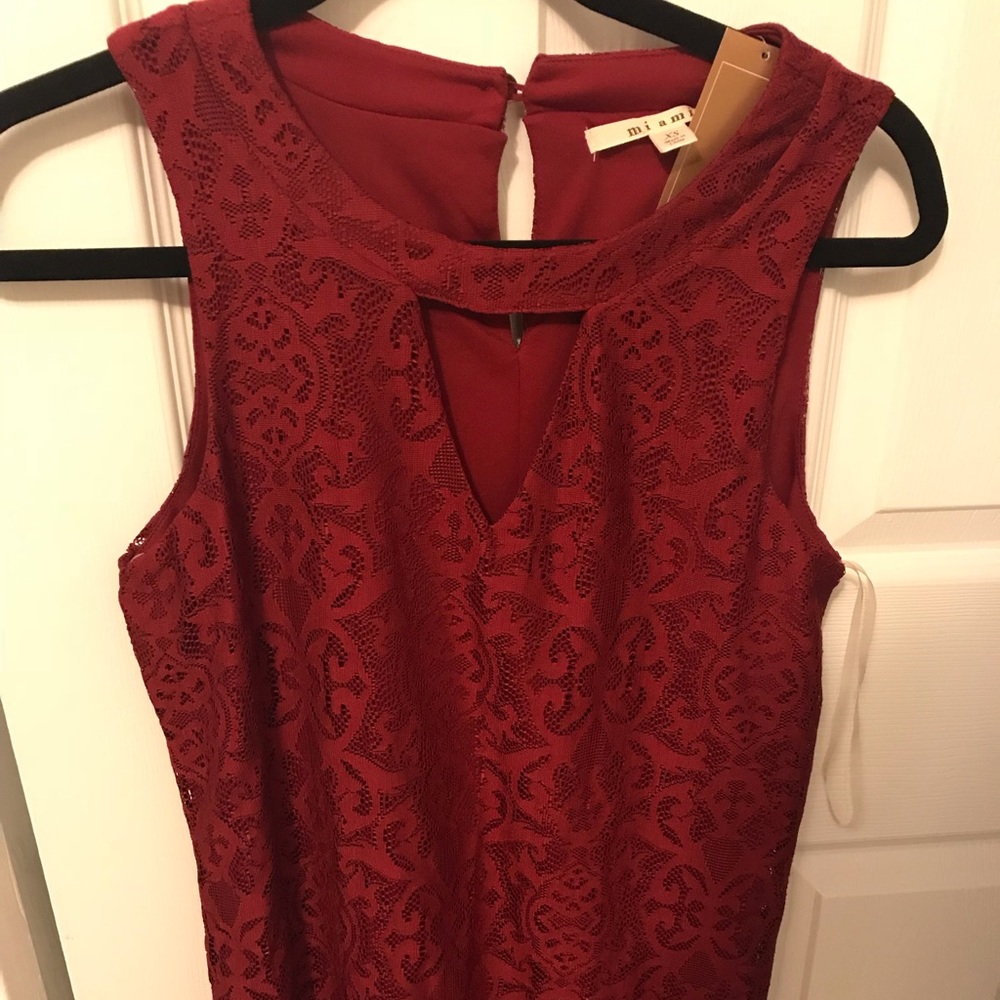 Red lace dress from Francesca’s